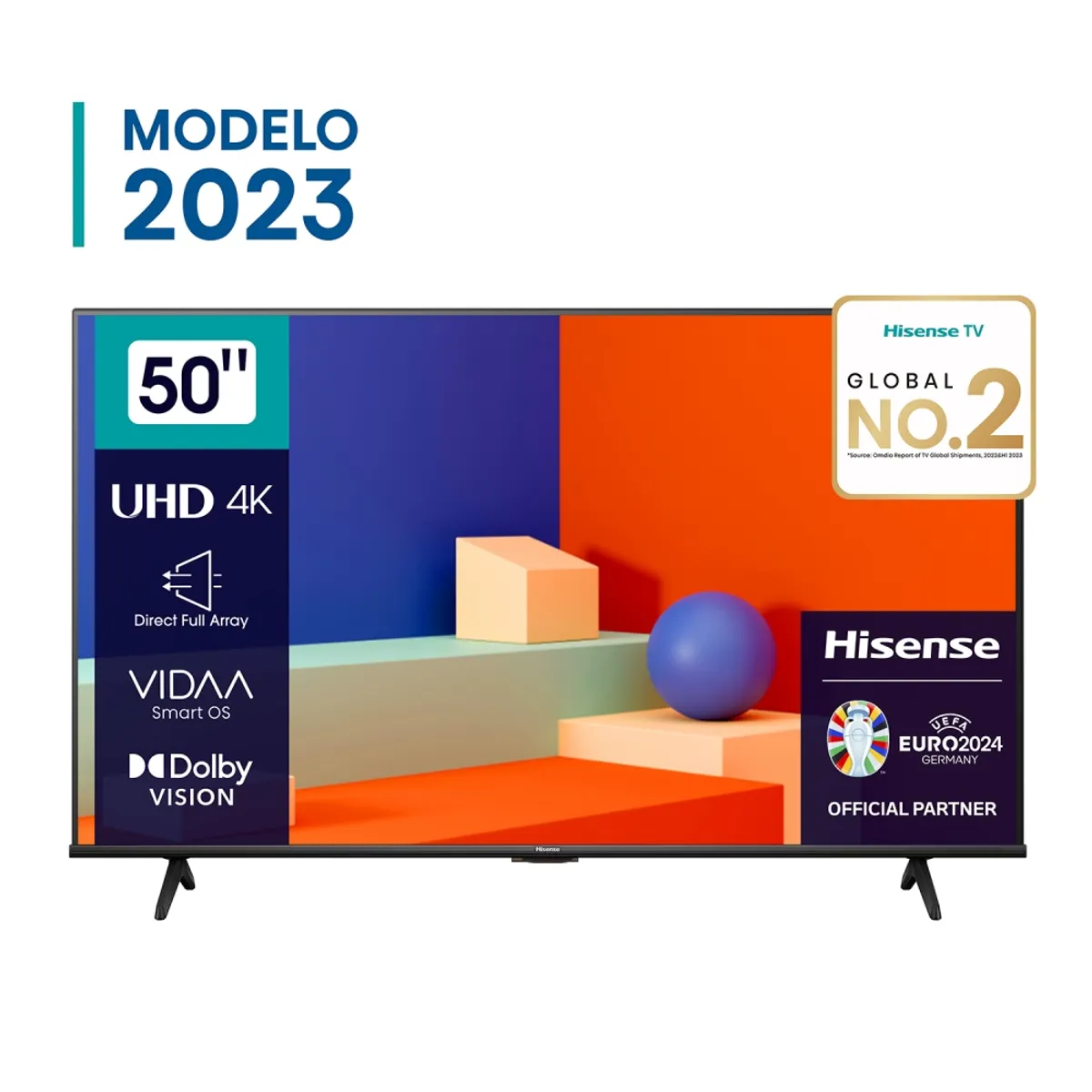 HISENSE - Televisor HISENSE LED 50 UHD 4K Smart Tv 50A6K