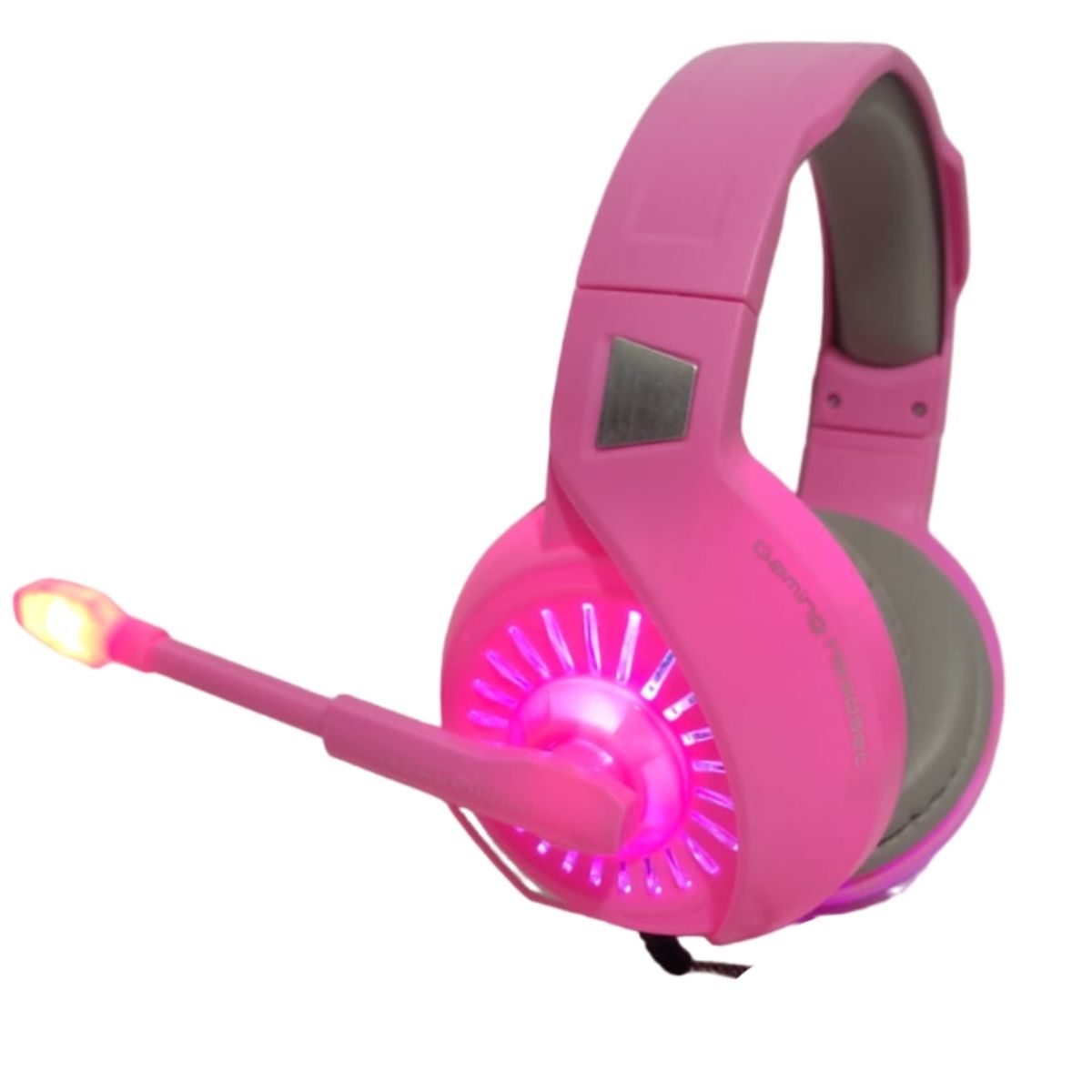 GENERICO - Audifonos Gamer Para Pc Laptop Ps4 Microfono Luz Rgb Rosado