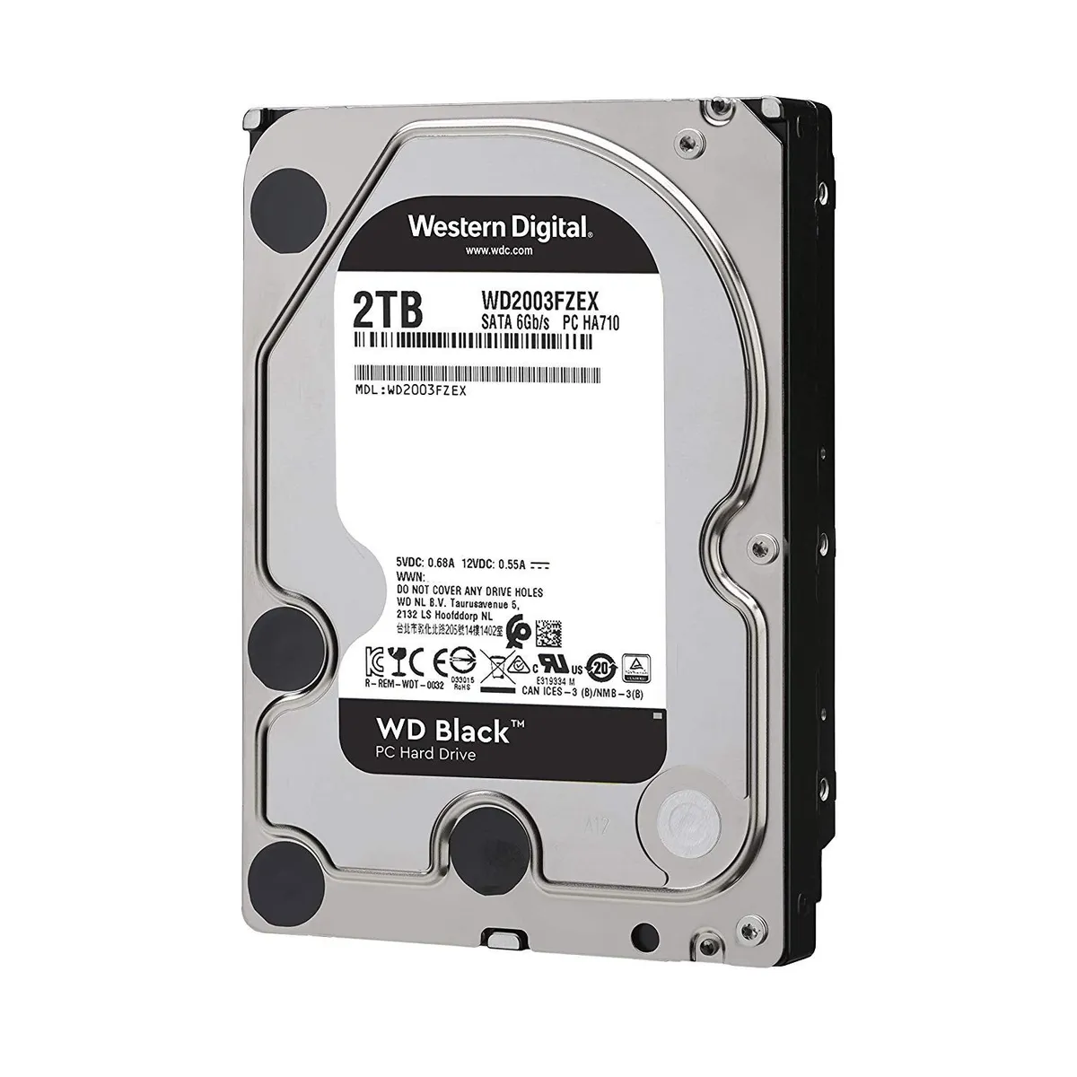 WESTER DIGITAL - Disco Duro Interno Wester Digital Black 2TB 7200 RPM SATA - WD2003FZEX