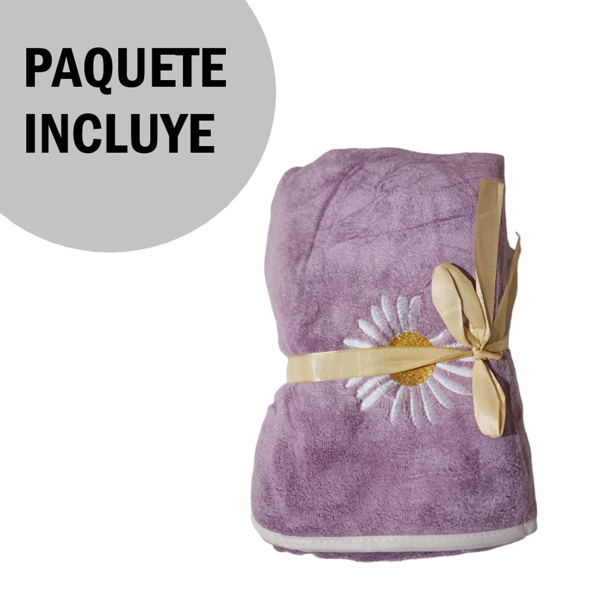 GENERICO - Toalla de cuerpo suave Morado - 136x69cm