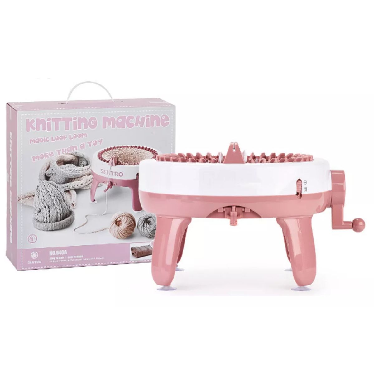 GENERICO - Maquina Para Tejer Manual Sentro 48 Agujas Telar Giratorio