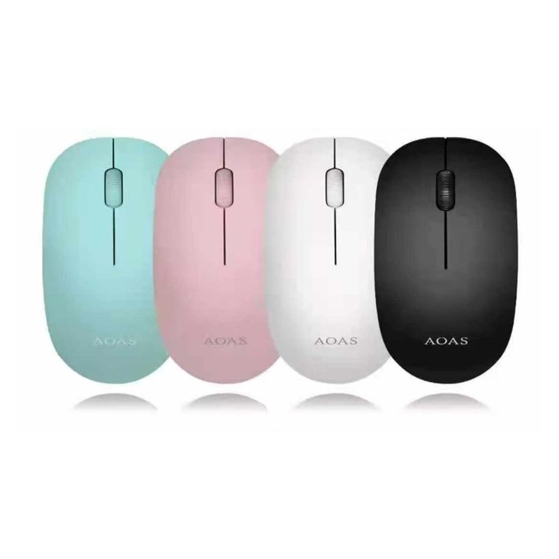 GENERICO - Mouse Óptico Inalámbrico Usb Aoas 2.4 Ghz Wireless ultra Delgado