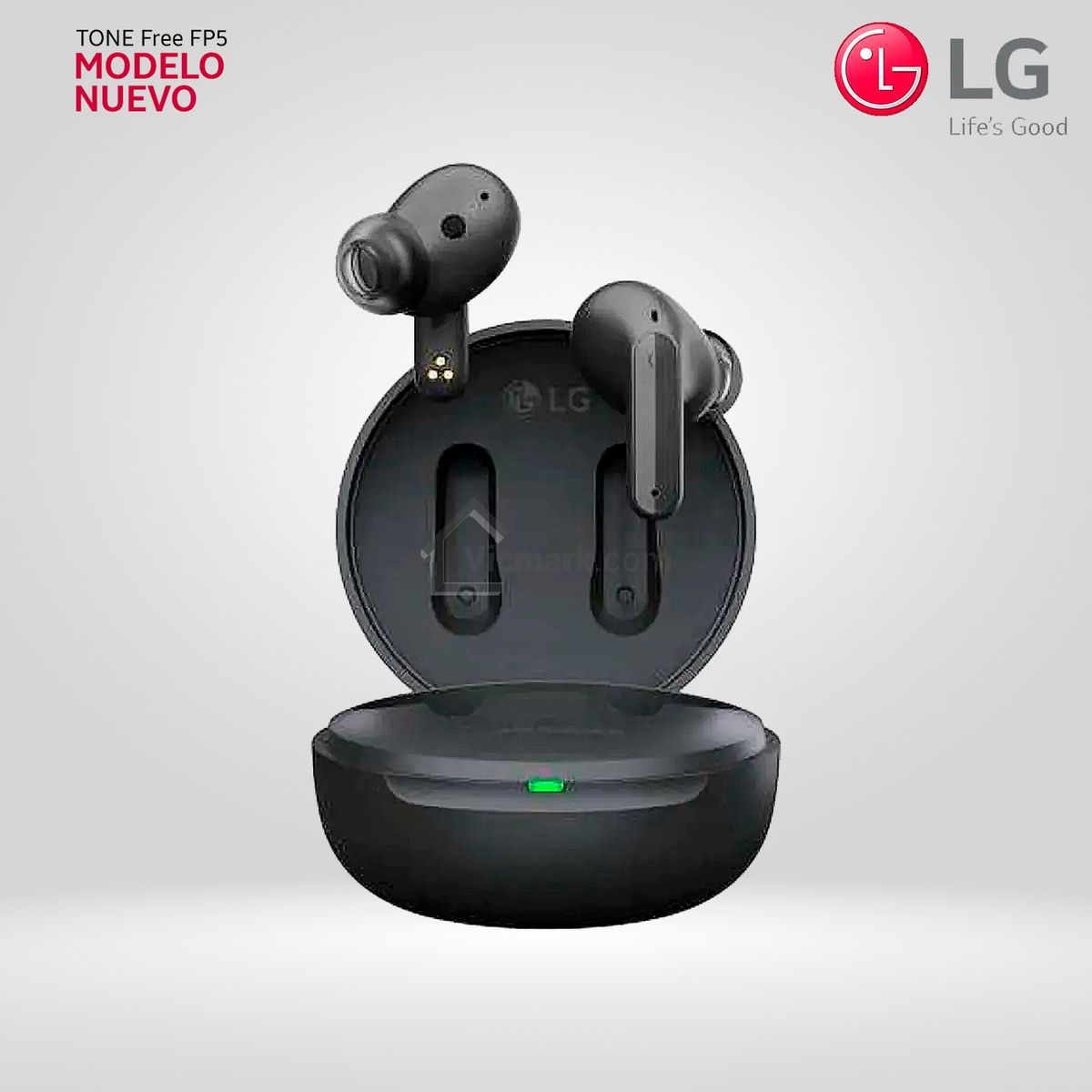 LG - Audífonos LG TONE Free FP5 con Bluetooth y Cancelación Activa