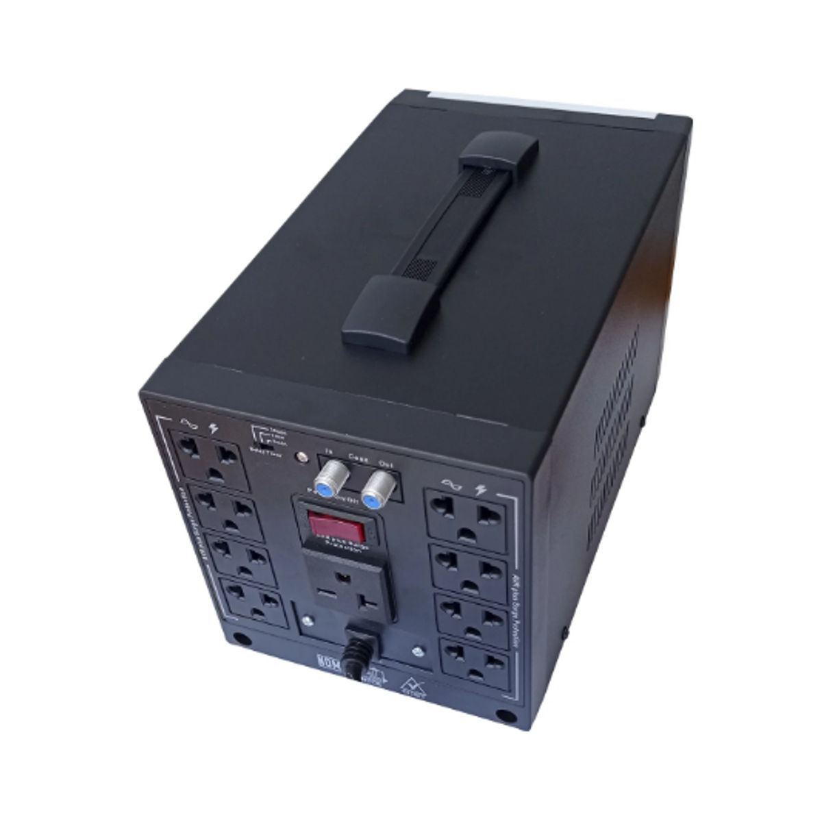 GENERICO - Estabilizador de Voltaje 3000VA/2400W 8 Salidas R-AVR3008I CDP