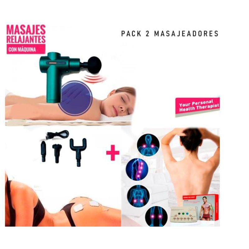 GENERICO - +  Your Perserapist  PISTOLA MASAJEADOR ΤΕΚΝΟ ΒΙΟ 12 ELECTROS