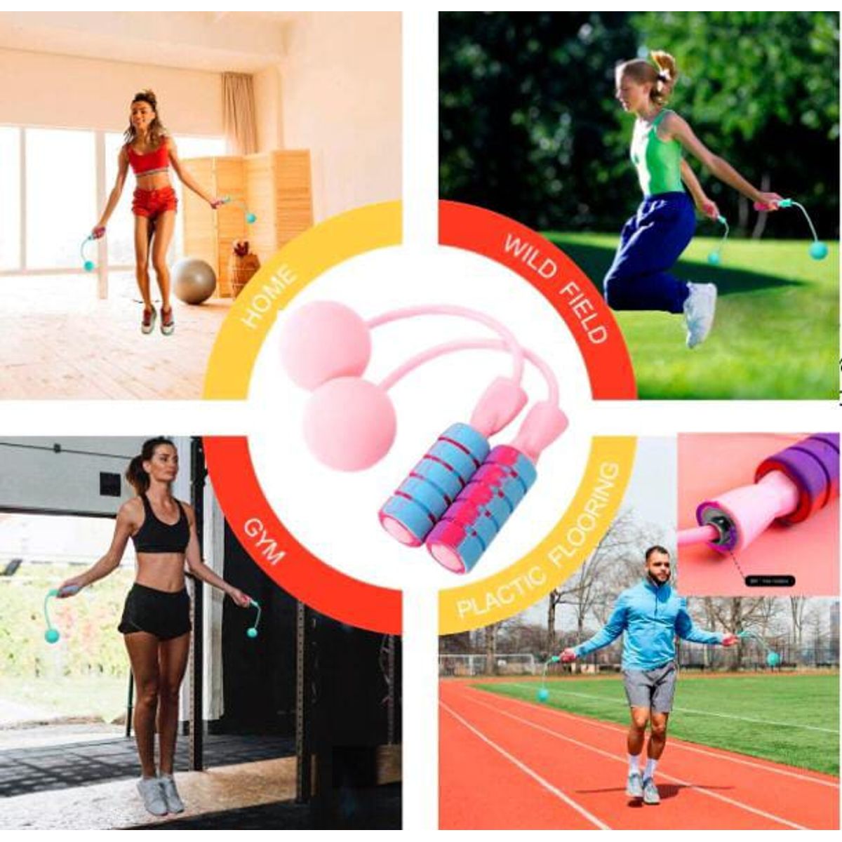 GENERICO - Cuerda para saltar inalámbrica  cuerda deportiva