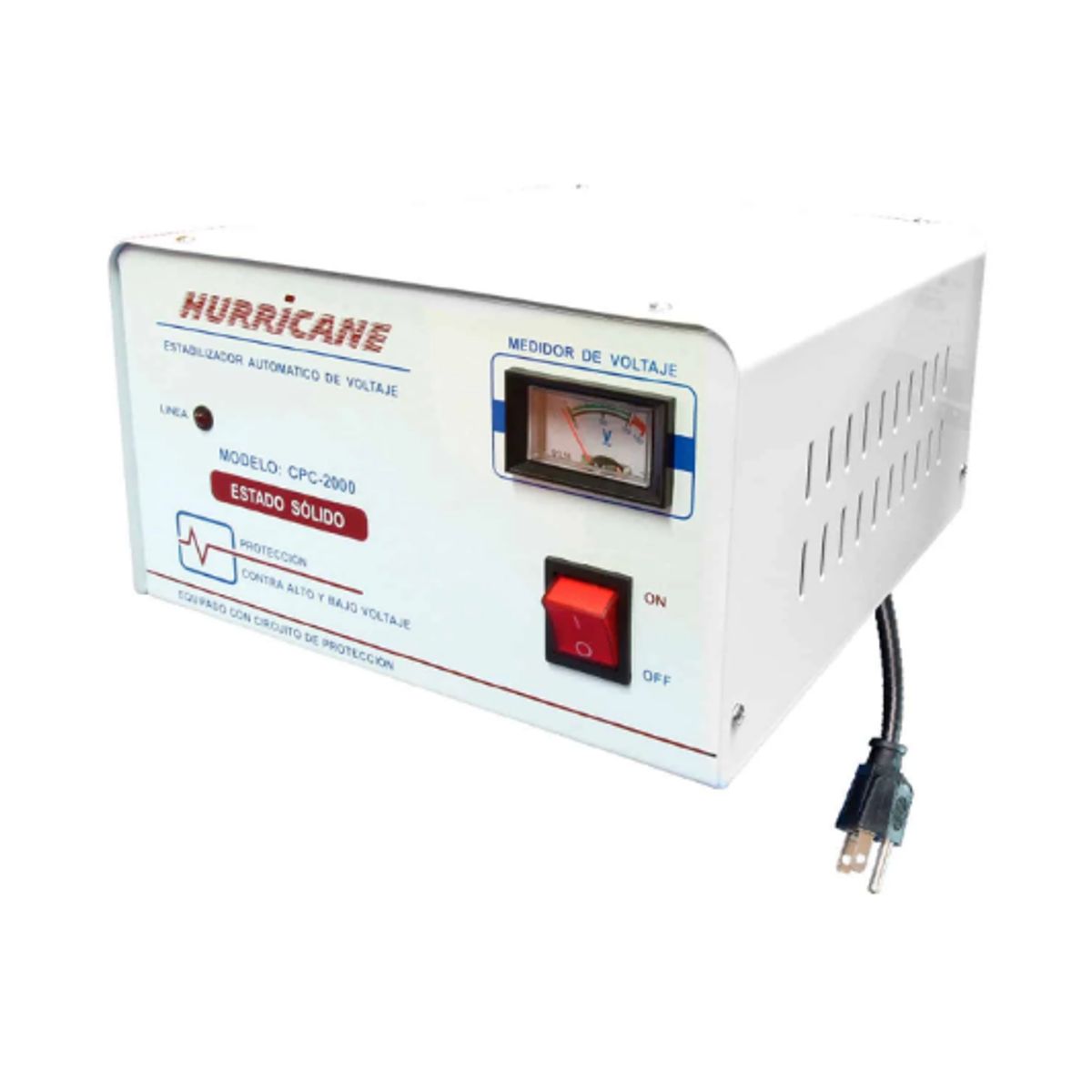 HURRICANE - Estabilizador Estado Sólido 2000W 4 Salidas CPC-2000 HURRICANE
