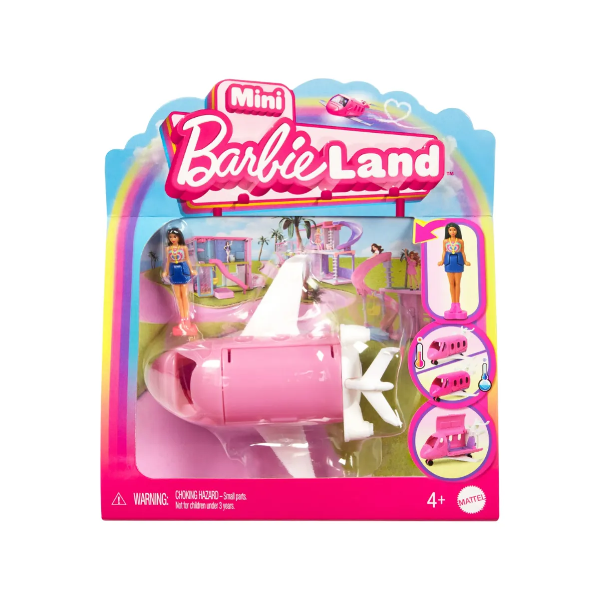 BARBIE - Mini BarbieLand Juego de muñeca y avión