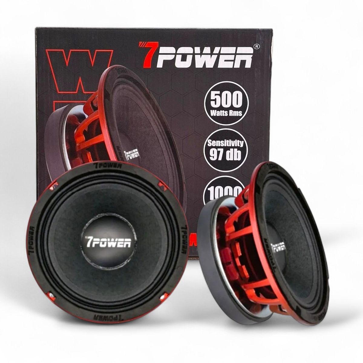 GENERICO - MEDIO MID BASS De COMPETENCIA  8″ Pulgadas 1000W 500RMS 7 Power