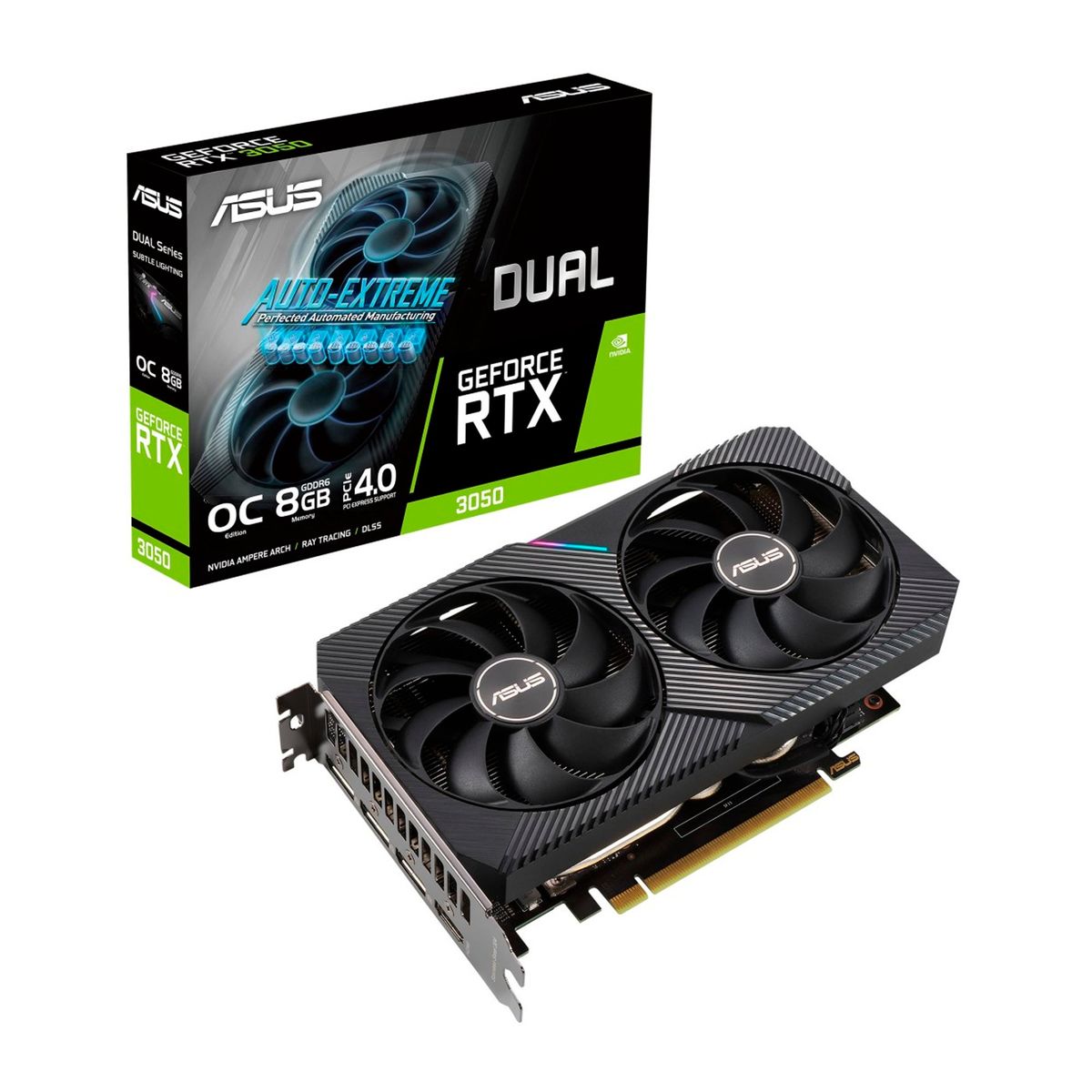 ASUS - TARJETA DE VIDEO ASUS 8GB GDDR6 P/N: DUAL-RTX3050-O8G-V2