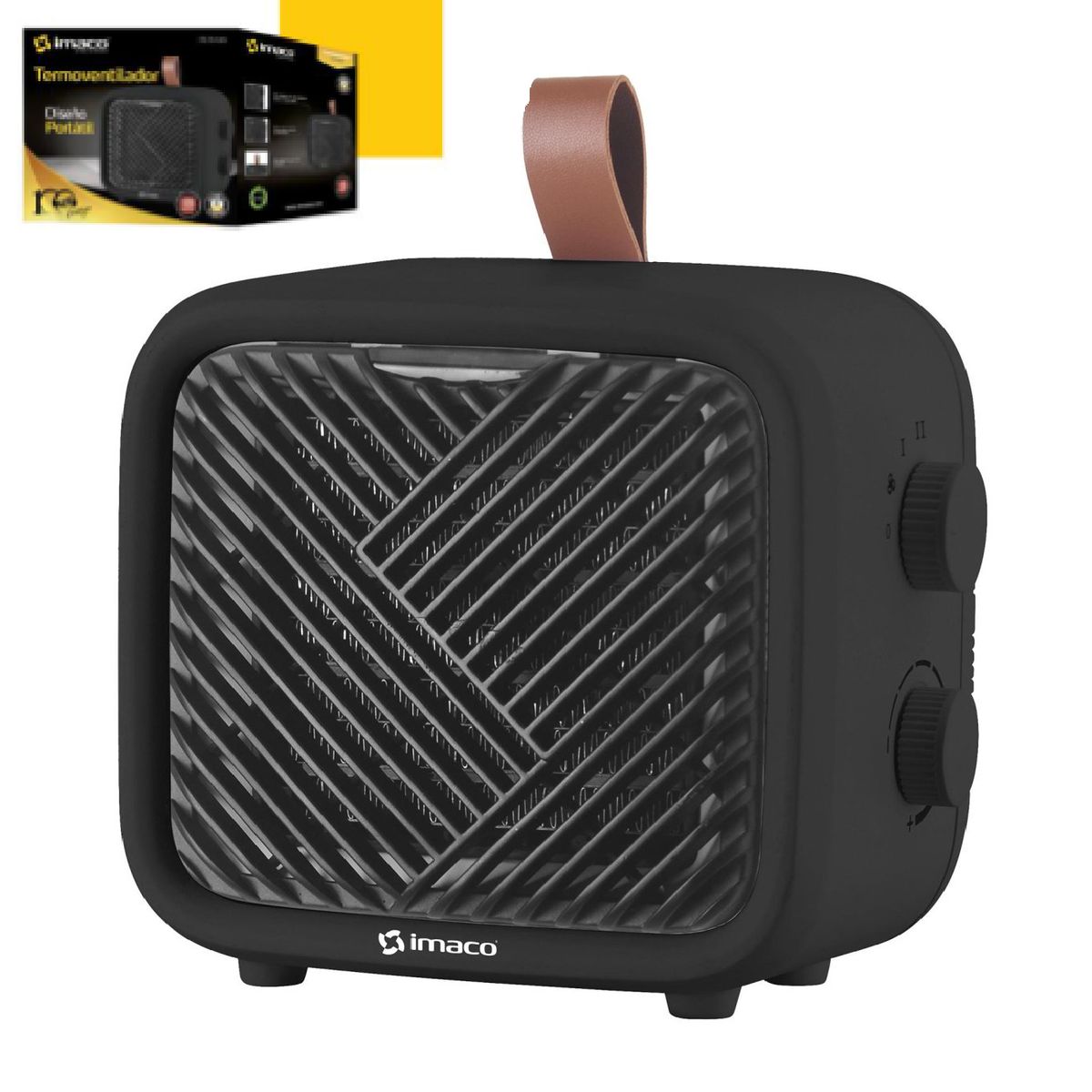 IMACO - TERMOVENTILADOR PORTATIL IMACO ITC1510N Negro