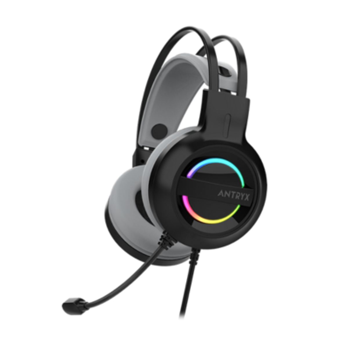 ANTRYX - AUDIFONO C/MICROFONO ANTRYX IRIS-K GRAY, 7.1 VIRTUAL, USB