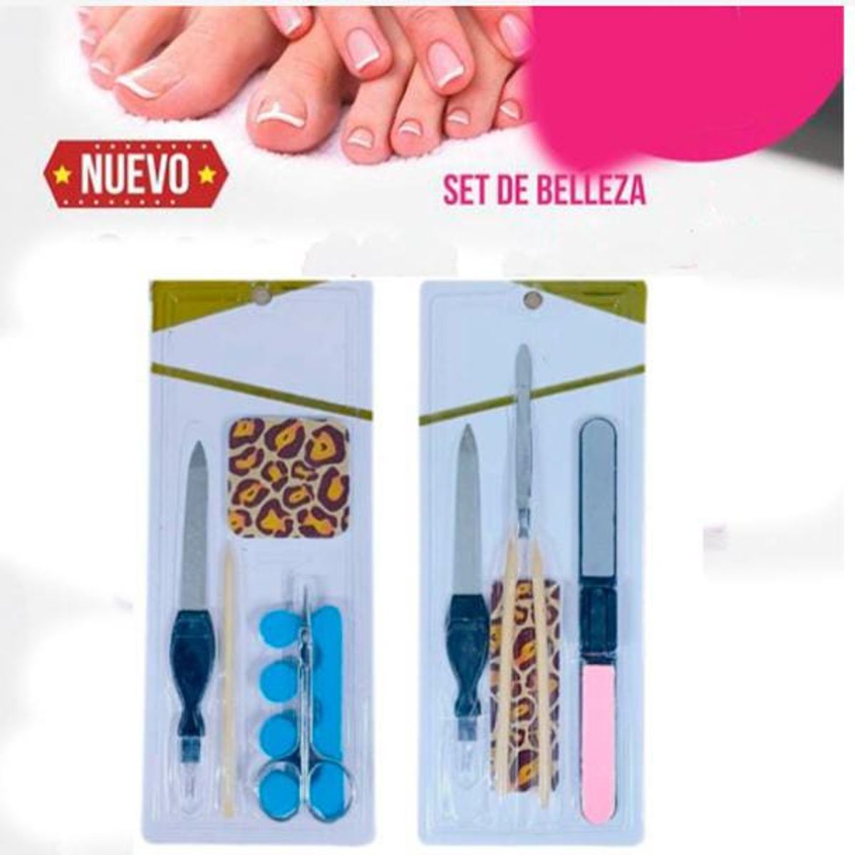 GENERICO - Set pedicure portable 4 pzas
