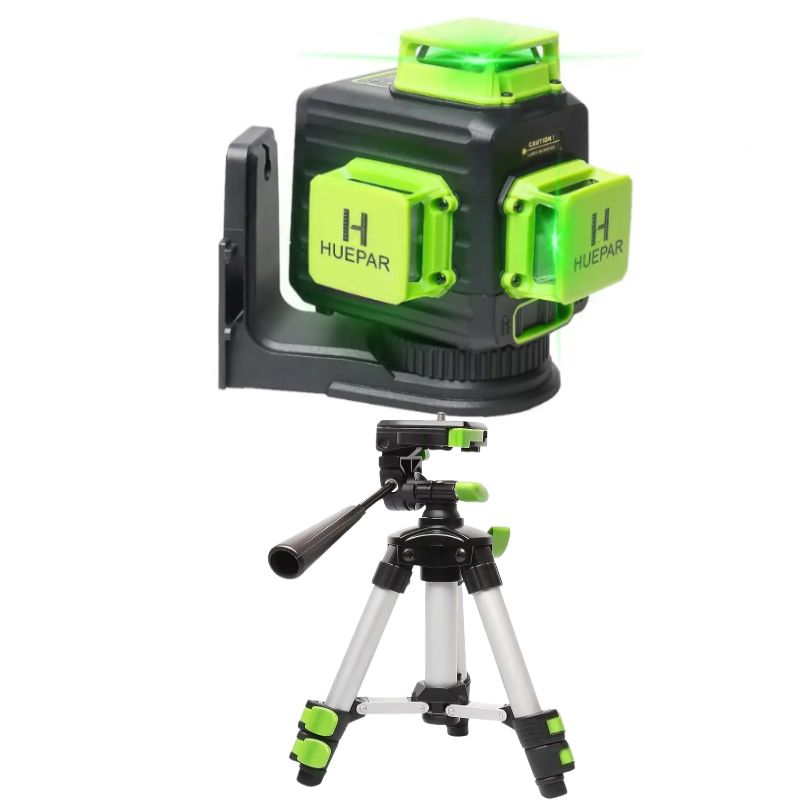 HUEPAR - Nivel láser verde huepar B03CG 12 líneas recargable más trípode TD05
