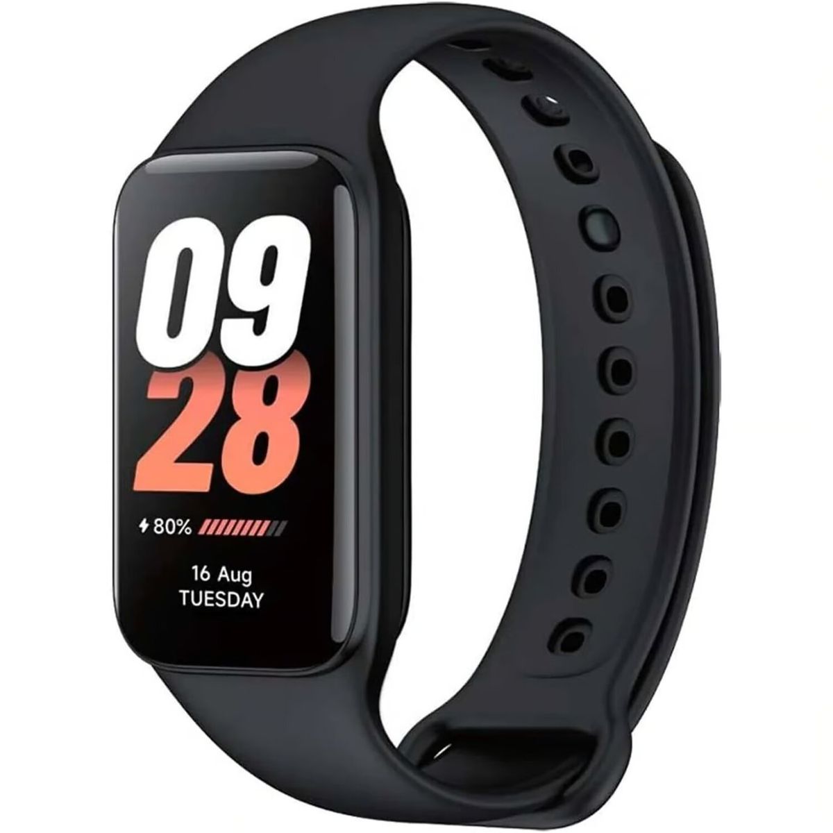 GENERICO - Correa Silicona para Mi Band 8 Active - Negro