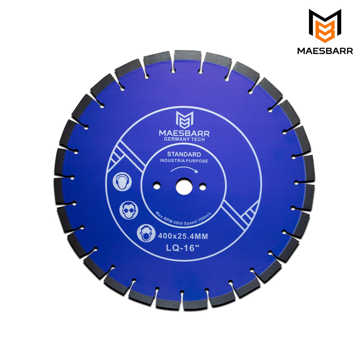 MAESBARR - Disco de concreto de 16 pulgadas