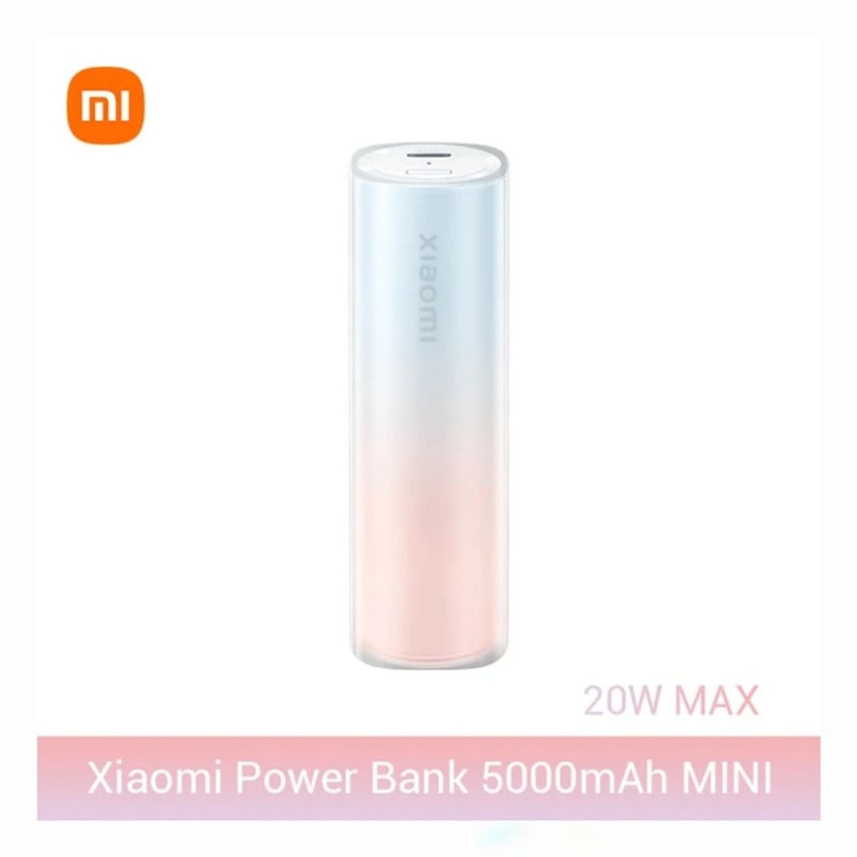 XIAOMI - Xiaomi Power bank 5000mAh Tipo lapiz labial P07ZM
