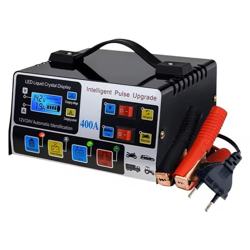 GENERICO - cargador de batería de coche completamente automático