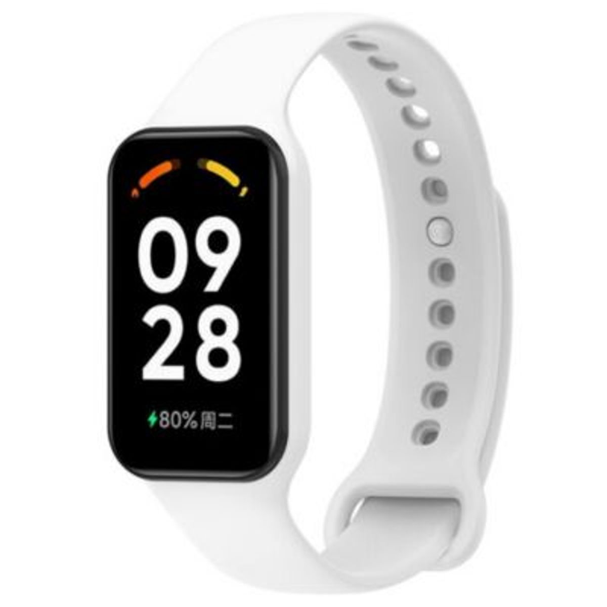 GENERICO - Correa Silicona para Mi Band 8 Active - Blanco
