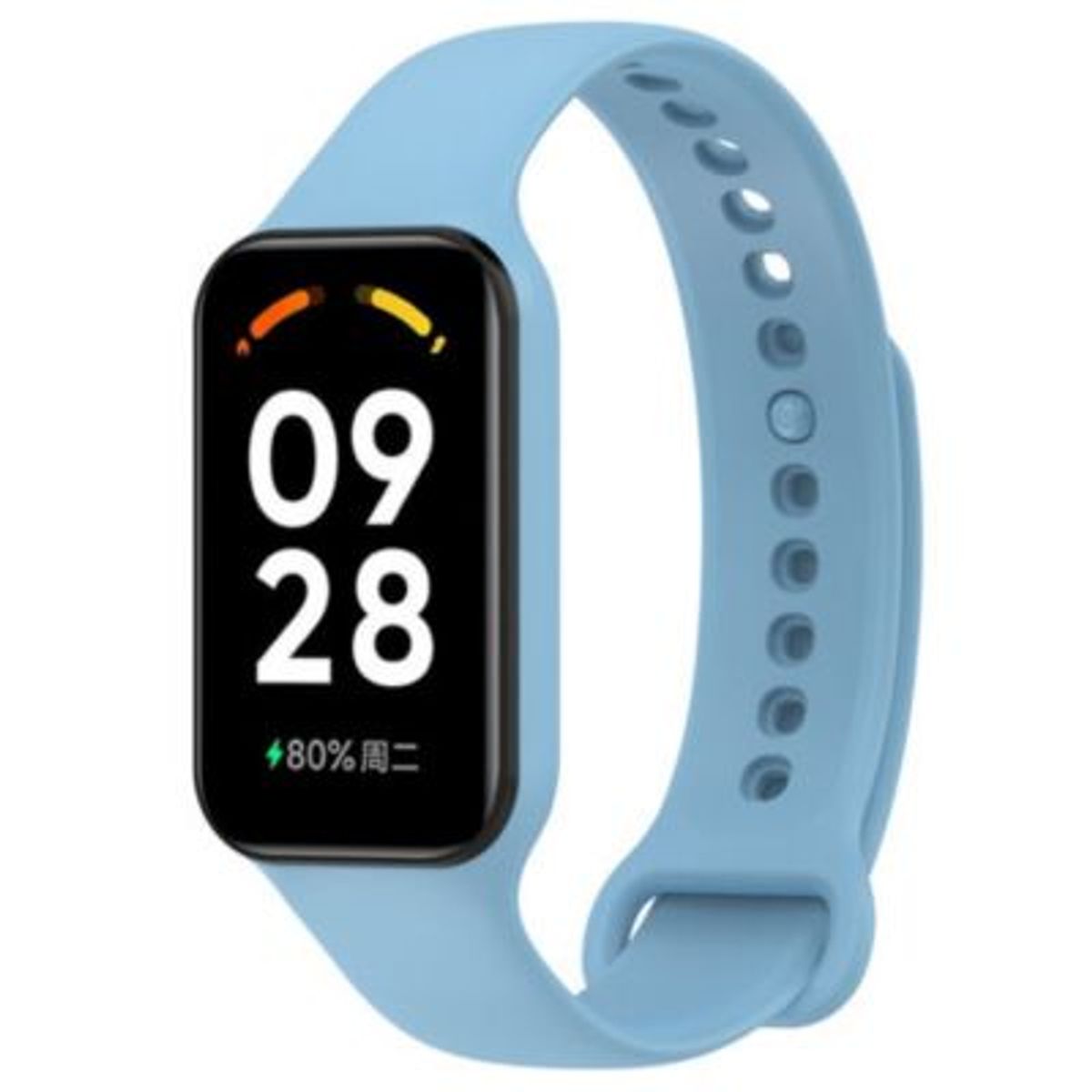 GENERICO - Correa Silicona para Mi Band 8 Active - Celeste