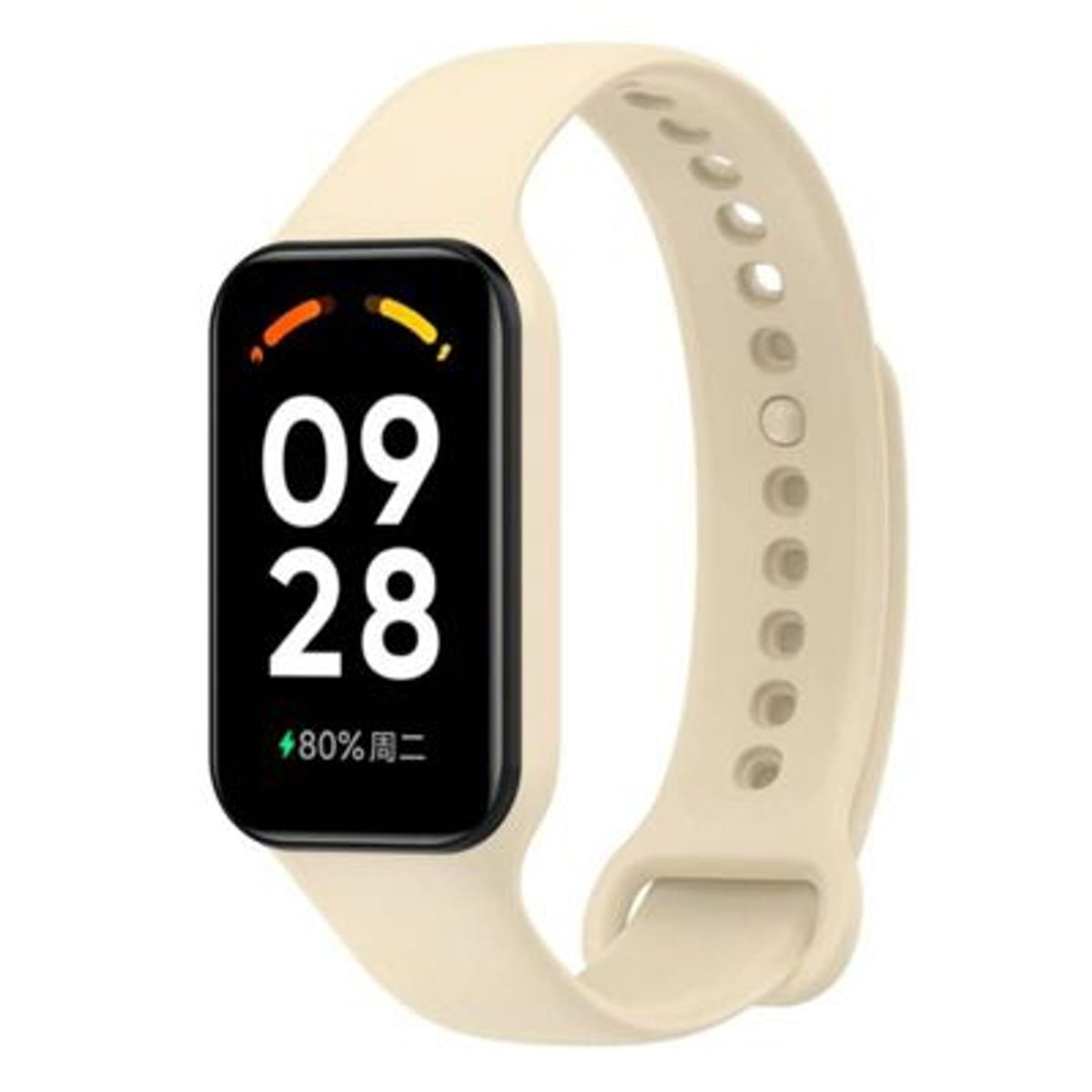 GENERICO - Correa Silicona para Mi Band 8 Active - Beige