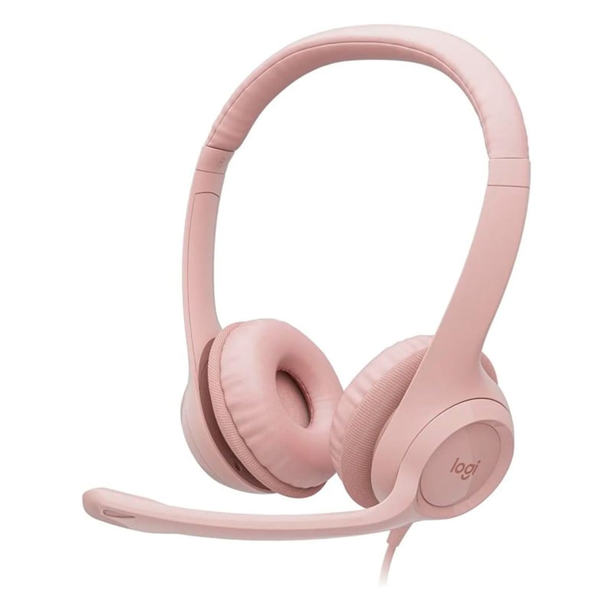 LOGITECH - Auriculares Logitech Headset H390 USB Rosa