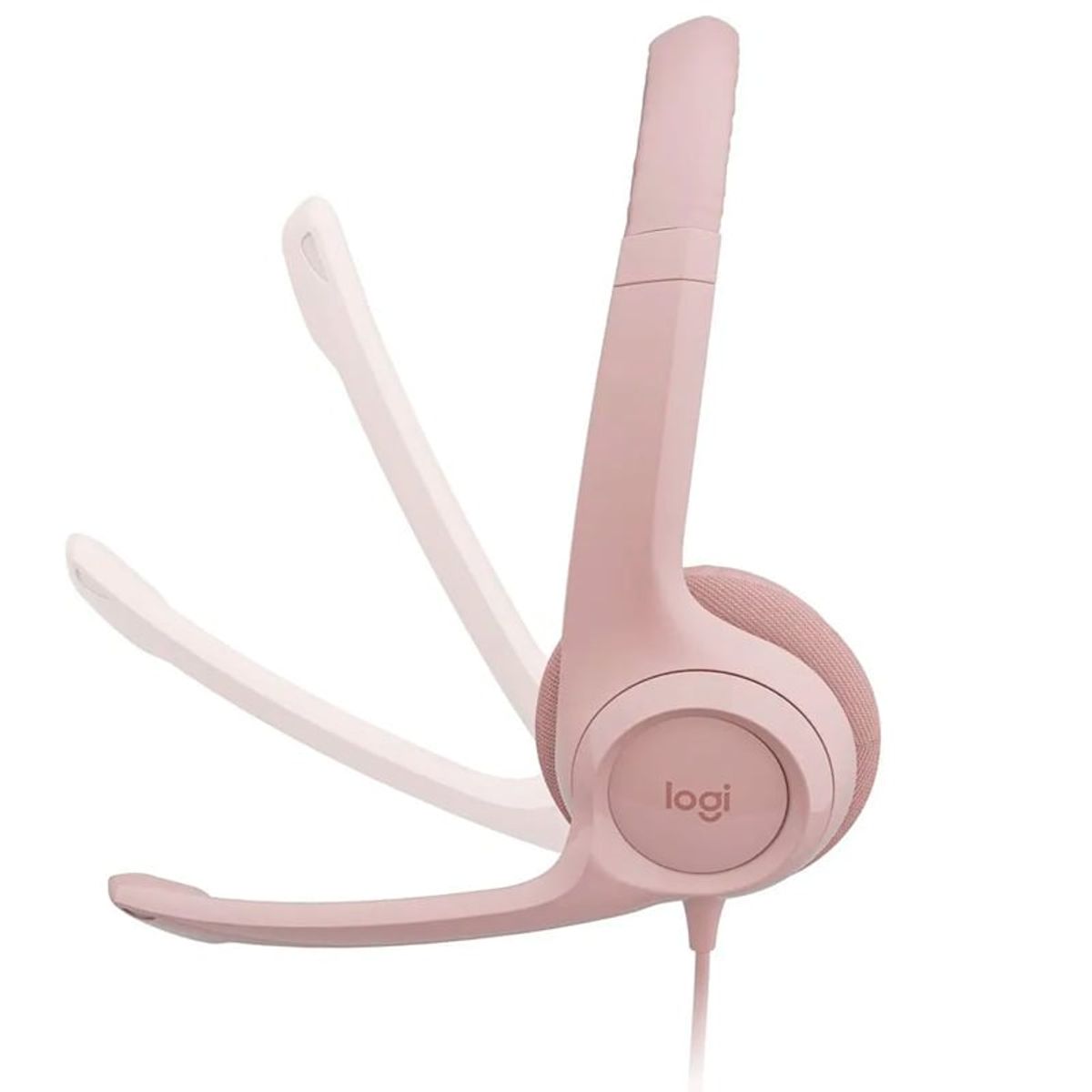 LOGITECH - Auriculares Logitech Headset H390 USB Rosa