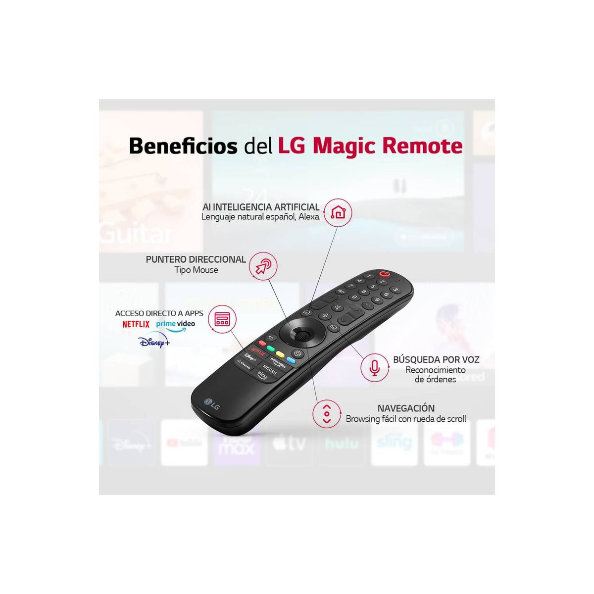 LG - Televisor LG NanoCell 65” 4K Smart TV con ThinQ AI 65NANO77SRA