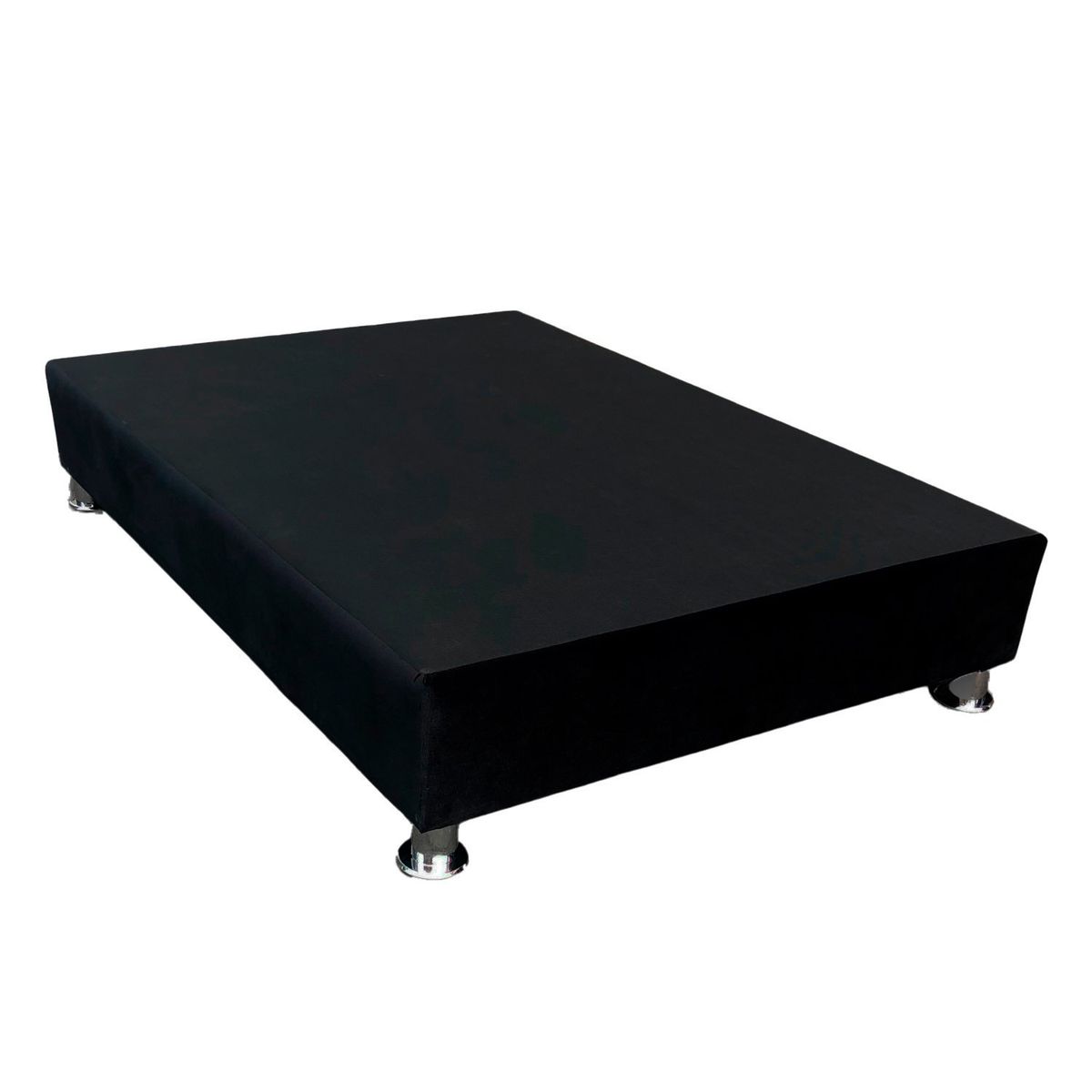 GENERICO - Base de Cama Europeo Negro 1.5 Plz