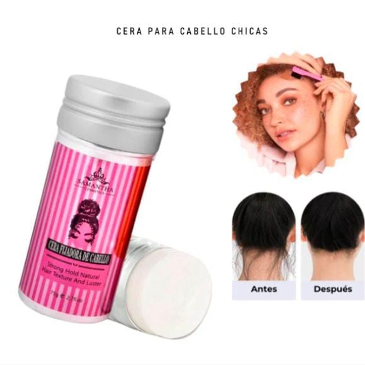 GENERICO - Barra de Cera para Cabello Control de Frizz Nutritivo