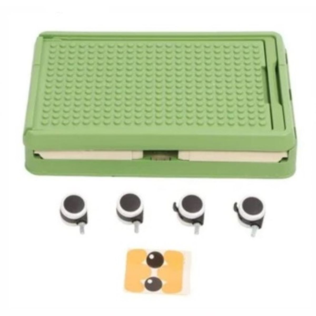 GENERICO - Caja Organizadora de Juguete con TapaRuedas verde