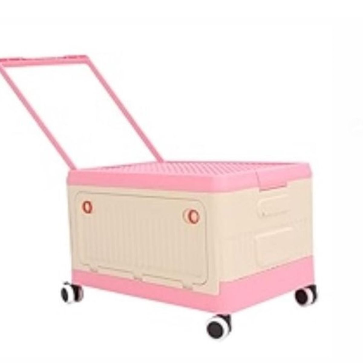 GENERICO - Caja Organizadora de Juguete con TapaRuedas ROSADO