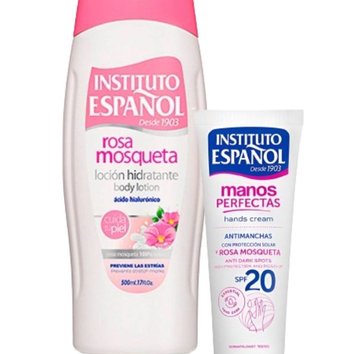  - Combo Instituto Español Rosa Mosqueta Locion Hidratante + Manos Perfectas