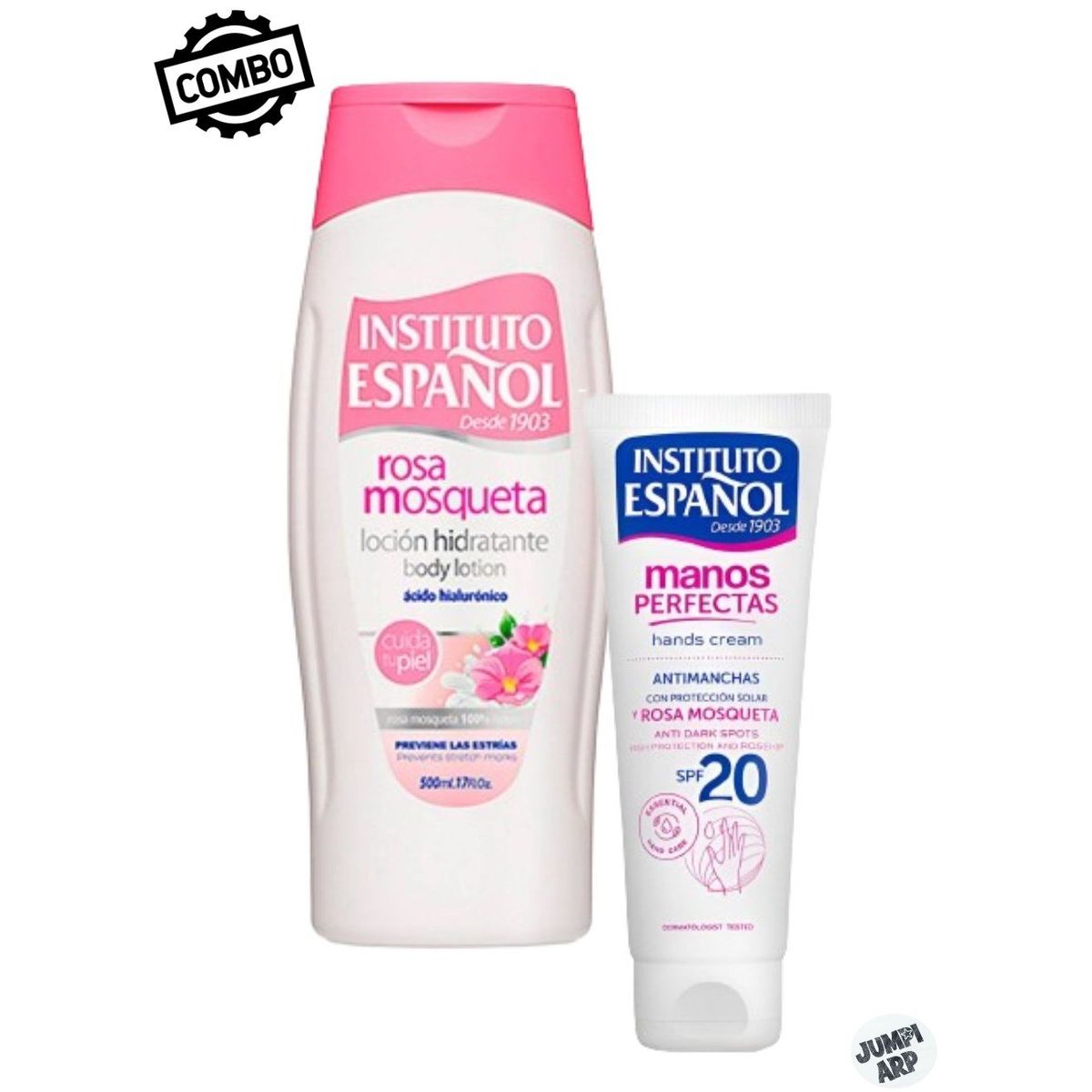  - Combo Instituto Español Rosa Mosqueta Locion Hidratante + Manos Perfectas
