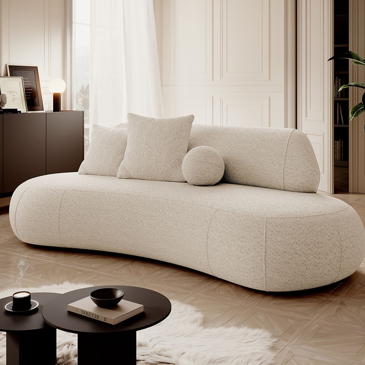 GENERICO - Sofá Alsha Curvo -Estilo contemporáneo