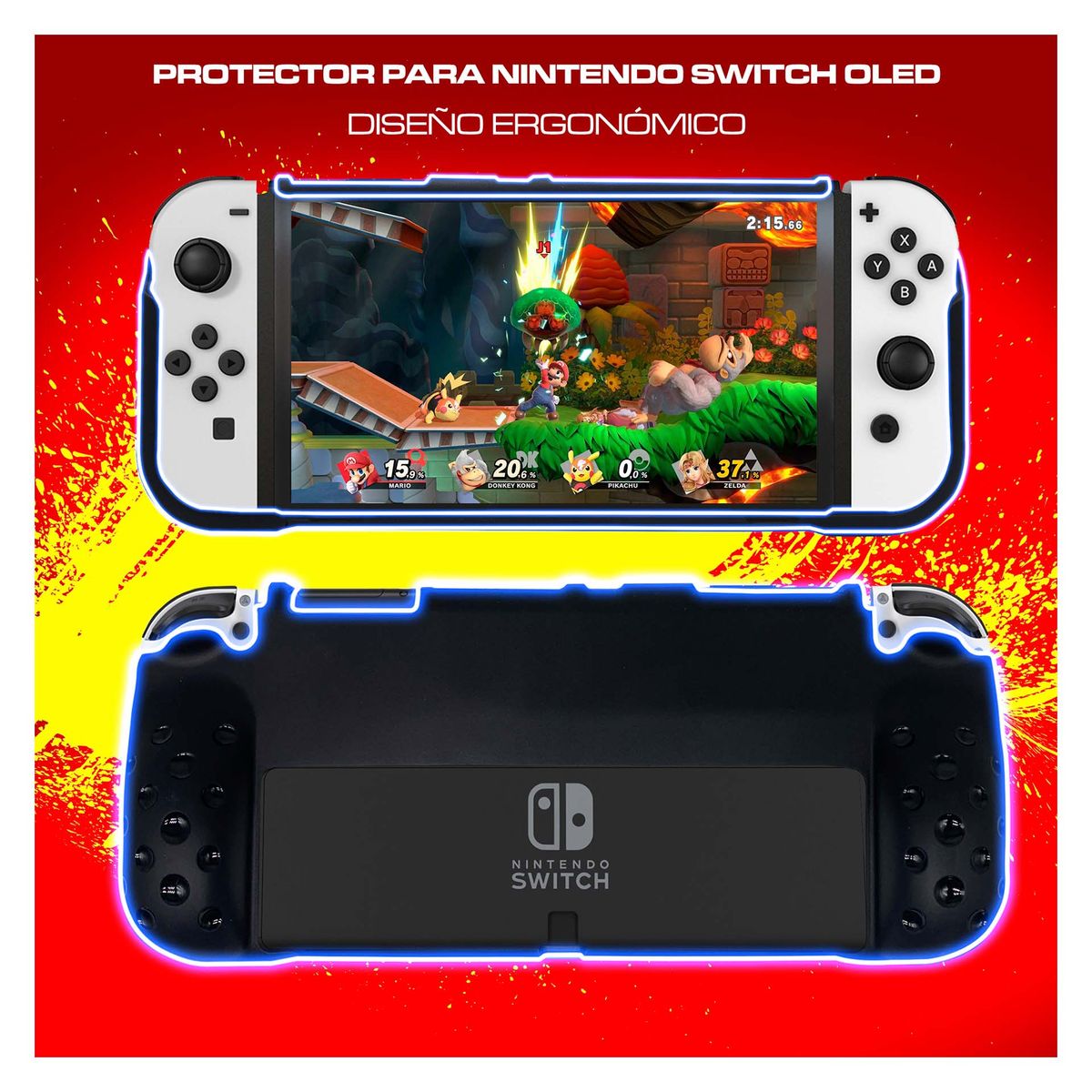 DOBE - Case Protector Para Nintendo Switch Oled Dobe Negro