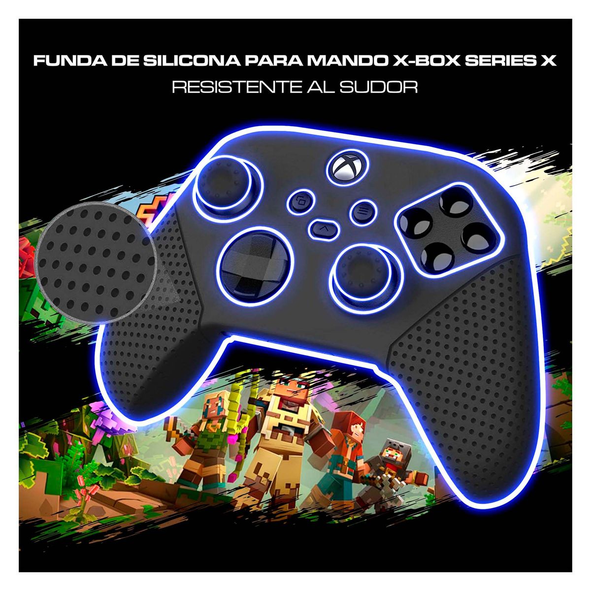 DOBE - Funda De Silicona Para Mandos Xbox Serie X y S Con Grip Negro