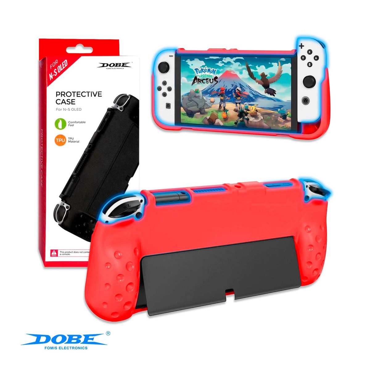DOBE - Case Protector Para Nintendo Switch Oled Dobe Rojo