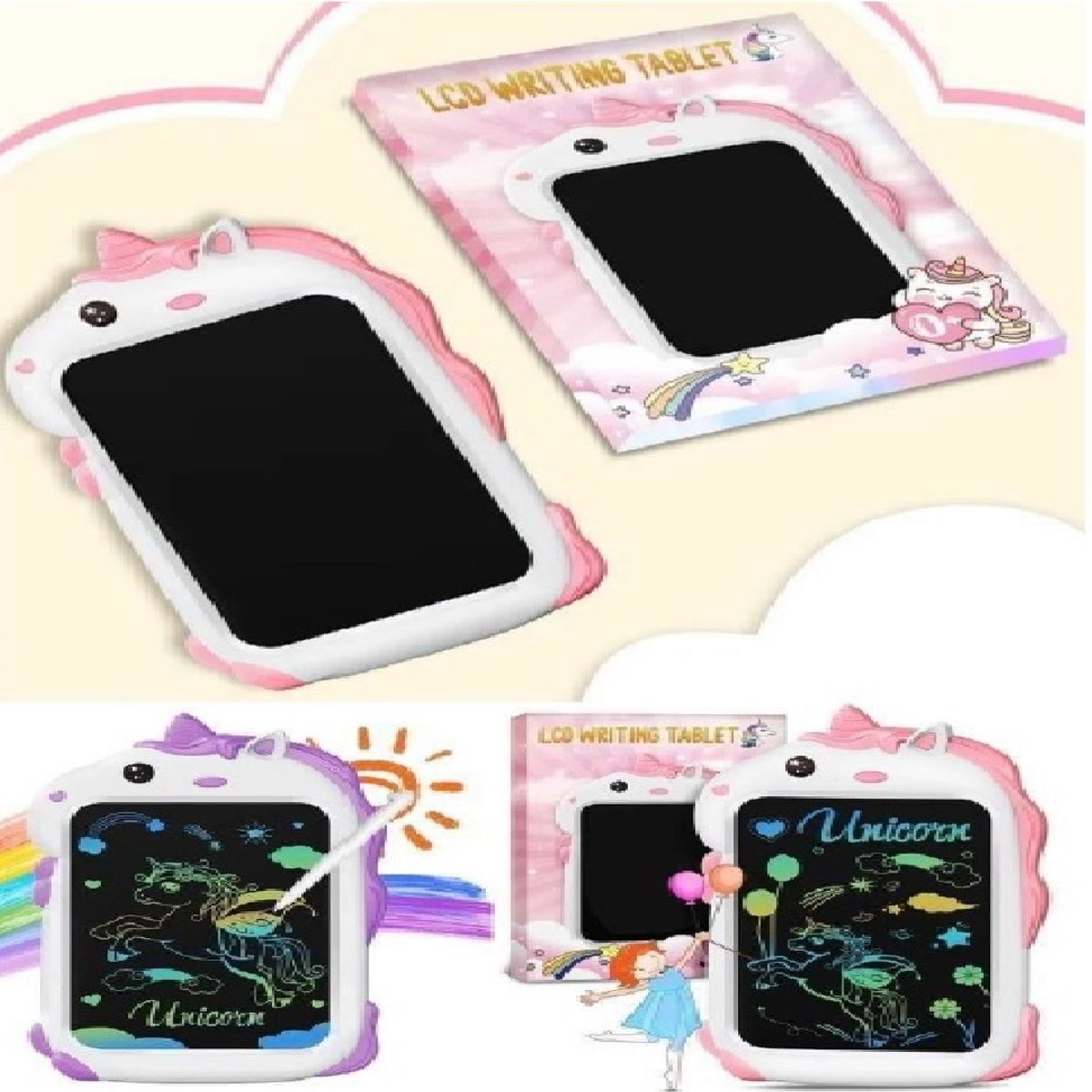 GENERICO - PIZARRA UNICORNIO PARA NIÑOS
