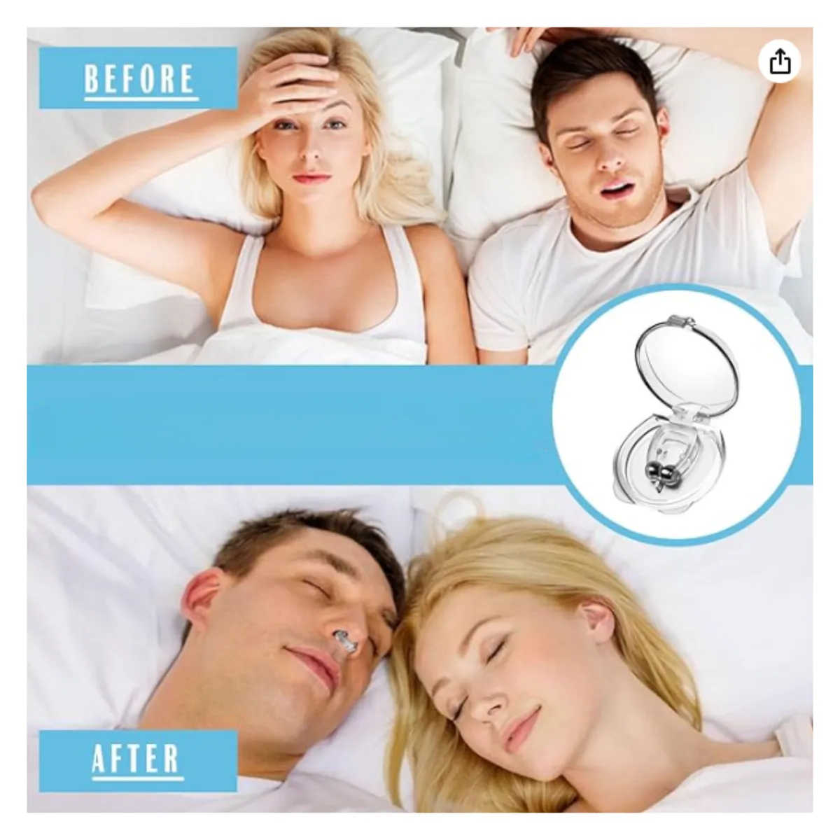 OEM - Clip Magnético Anti Ronquido x 8 Unidades