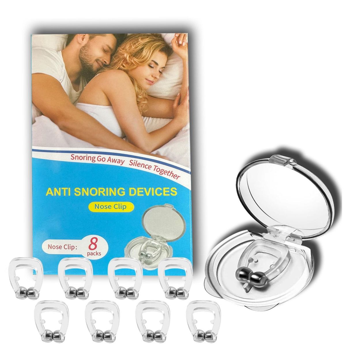 OEM - Clip Magnético Anti Ronquido x 8 Unidades