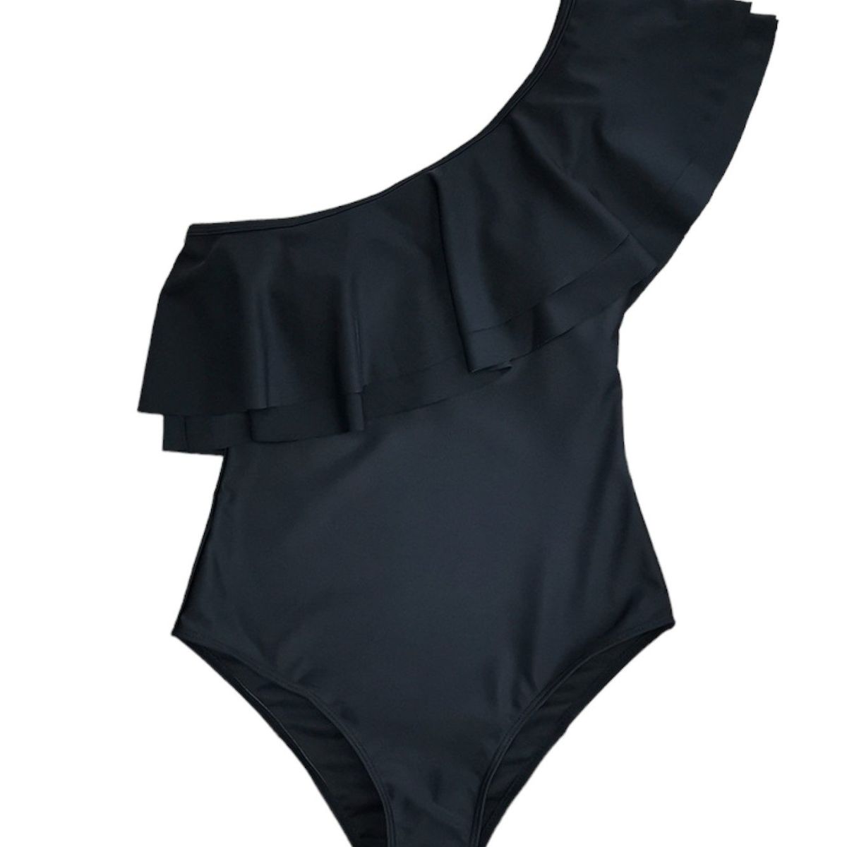 GENERICO - ENTERIZO NEGRO UN CAIDA DE UN HOMBRO