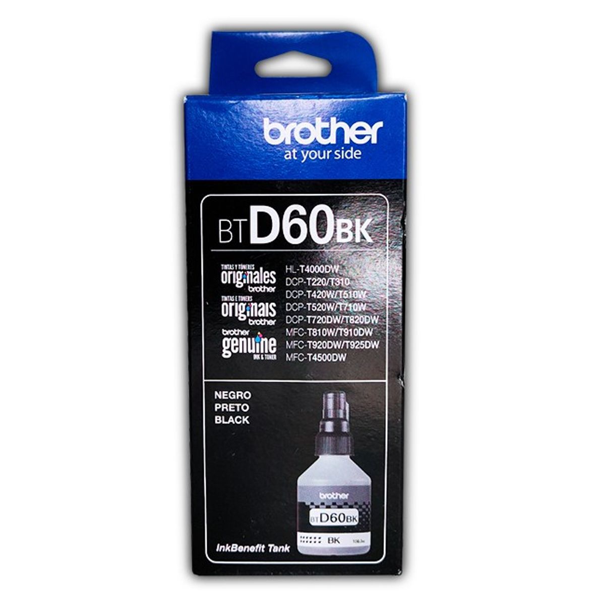 Brother - Botella de tinta Brother Btd 60bk Negro original