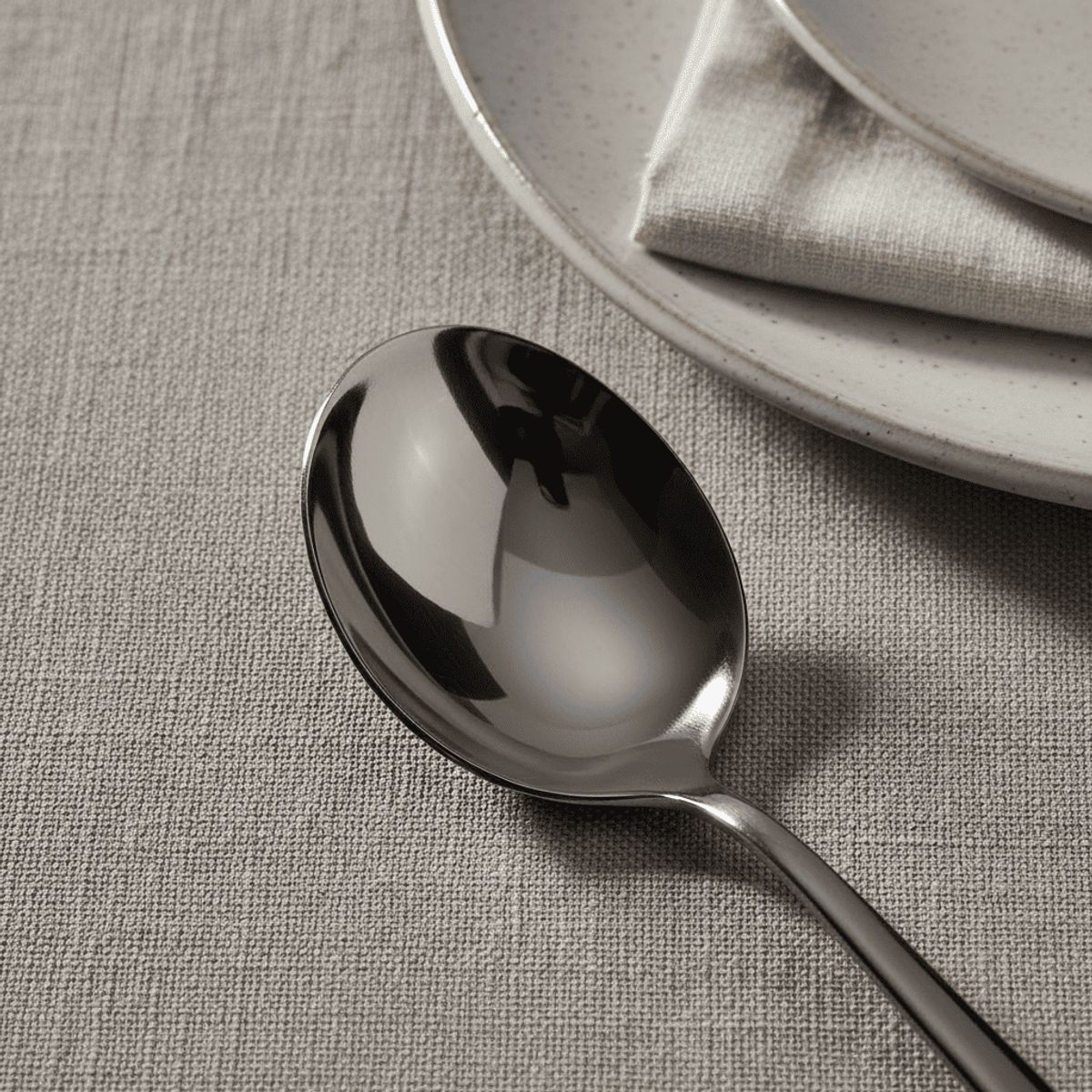 OEM - Set de Cubiertos Vintage Negro Mate de Acero Inoxidable 18/10 – 4 Piezas con Caja de Regalo