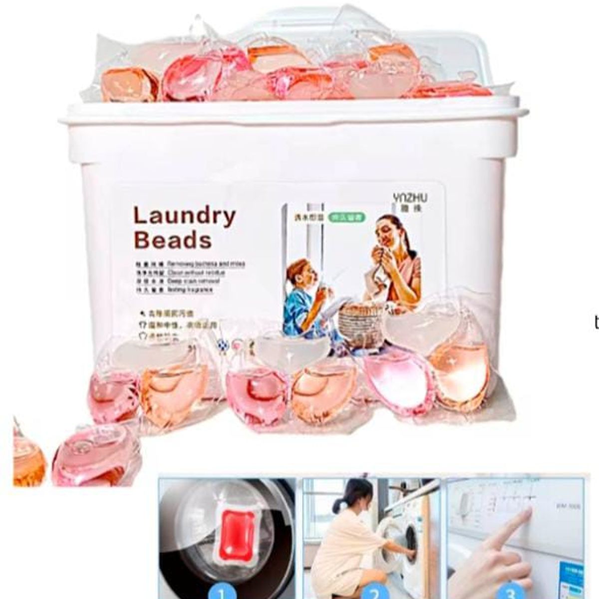 GENERICO - Cápsulas de lavandería con fragancia , suministros 50 piezas