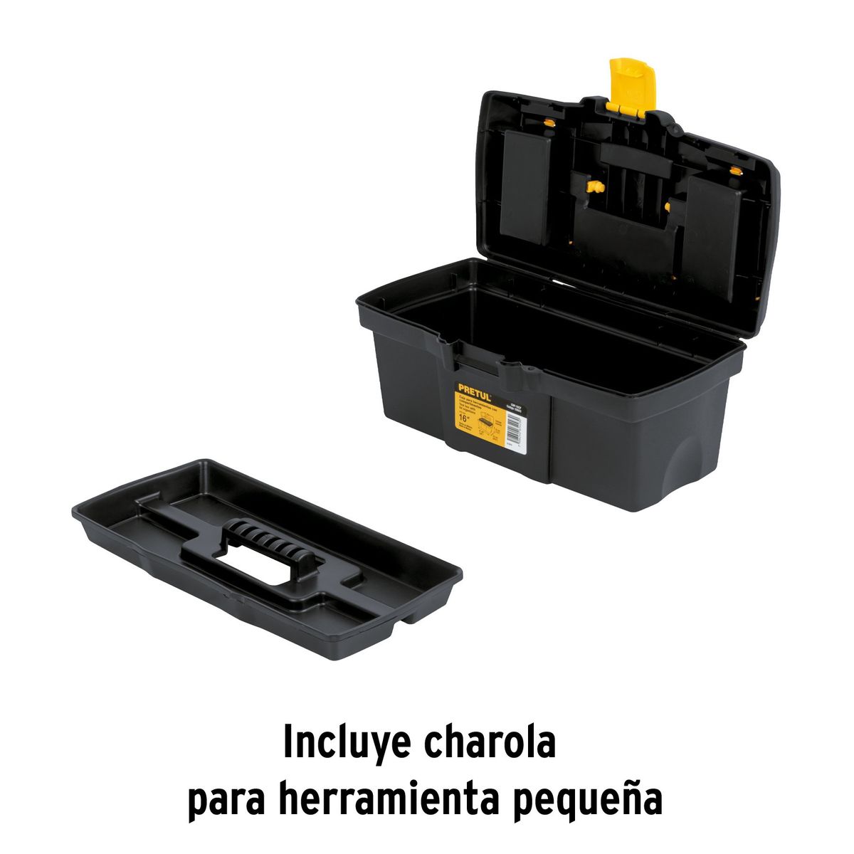 PRETUL - Caja 16" para Herramienta con compartimentos 20603 Pretul