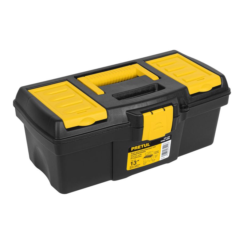 PRETUL - Caja 13" para Herramienta con compartimentos 20602 Pretul