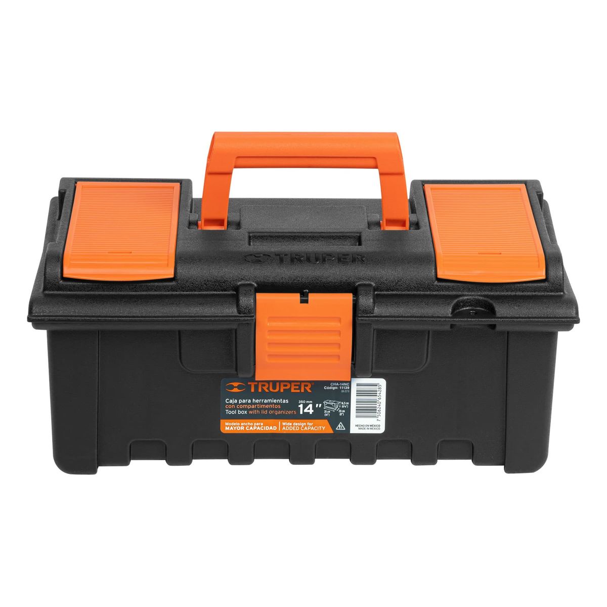 TRUPER - Caja 14" para Herramienta con compartimentos 11139 Truper