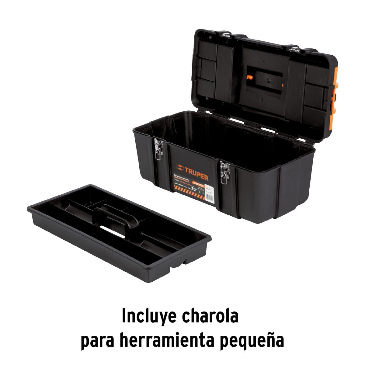 TRUPER - Caja 20" para Herramienta con compartimentos 102435 Truper
