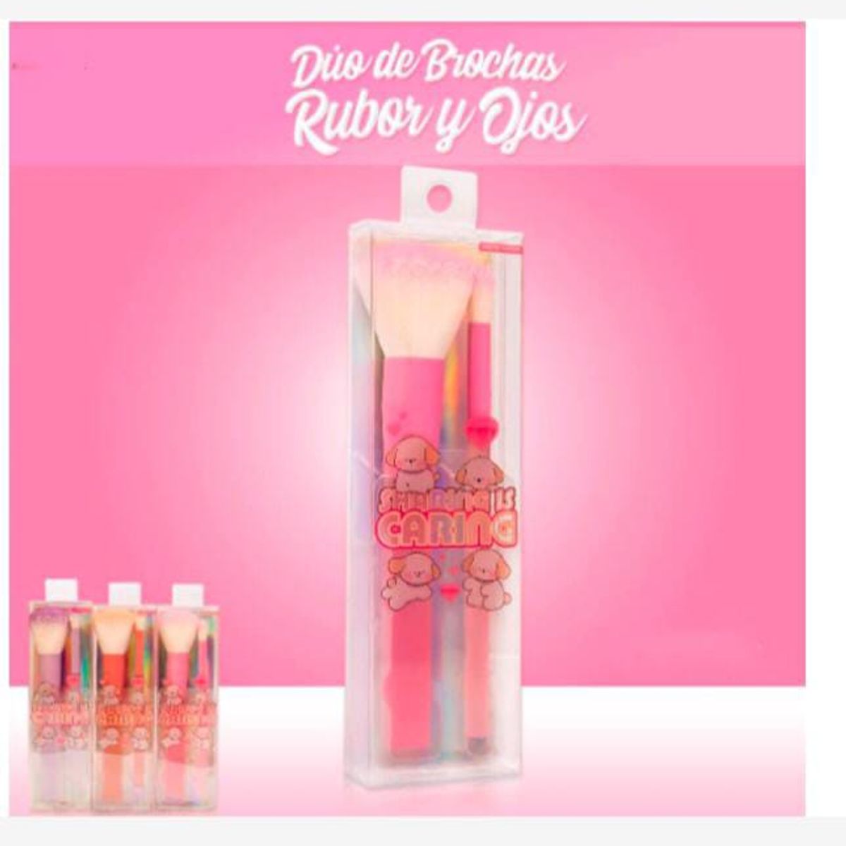 GENERICO - Duo de brochas rubo y ojos